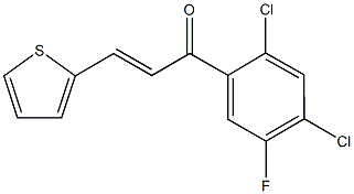 1-(2,4-dichloro-5-fluorophenyl)-3-(2-thienyl)-2-propen-1-one 구조식 이미지