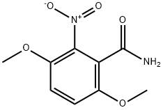 2-nitro-3,6-dimethoxybenzamide 구조식 이미지