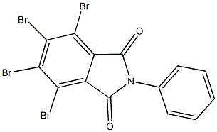 4,5,6,7-tetrabromo-2-phenyl-1H-isoindole-1,3(2H)-dione 구조식 이미지