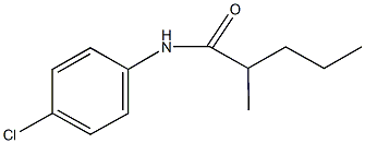 N-(4-chlorophenyl)-2-methylpentanamide 구조식 이미지