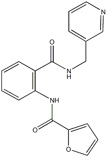 N-(2-{[(3-pyridinylmethyl)amino]carbonyl}phenyl)-2-furamide Structure