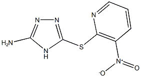 2-[(5-amino-4H-1,2,4-triazol-3-yl)sulfanyl]-3-nitropyridine Structure