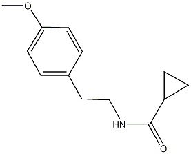 N-[2-(4-methoxyphenyl)ethyl]cyclopropanecarboxamide Structure