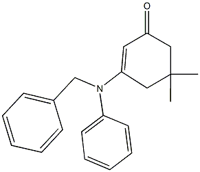 3-(benzylanilino)-5,5-dimethyl-2-cyclohexen-1-one Structure