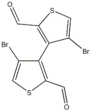 2,2'-diformyl-4,4'-dibromo-3,3'-bithiophene Structure