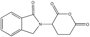 3-(1-oxo-1,3-dihydro-2H-isoindol-2-yl)dihydro-2H-pyran-2,6(3H)-dione 구조식 이미지