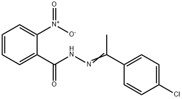 N'-[1-(4-chlorophenyl)ethylidene]-2-nitrobenzohydrazide Structure