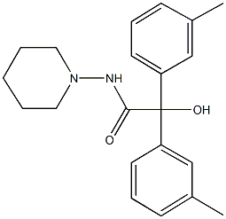 2-hydroxy-2,2-bis(3-methylphenyl)-N-(1-piperidinyl)acetamide Structure