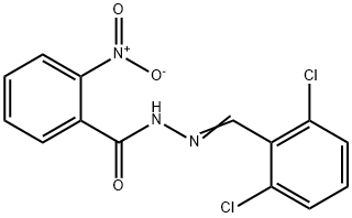 N'-(2,6-dichlorobenzylidene)-2-nitrobenzohydrazide 구조식 이미지