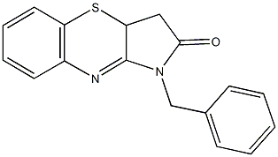 1-benzyl-3,3a-dihydropyrrolo[3,2-b][1,4]benzothiazin-2(1H)-one 구조식 이미지