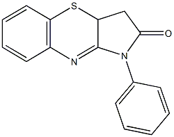 1-phenyl-3,3a-dihydropyrrolo[3,2-b][1,4]benzothiazin-2(1H)-one 구조식 이미지