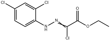 ethyl chloro[(2,4-dichlorophenyl)hydrazono]acetate 구조식 이미지
