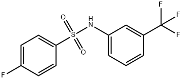 4-fluoro-N-[3-(trifluoromethyl)phenyl]benzenesulfonamide 구조식 이미지