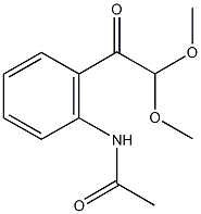 N-[2-(2,2-dimethoxyacetyl)phenyl]acetamide Structure