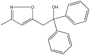 2-(3-methyl-5-isoxazolyl)-1,1-diphenylethanol Structure
