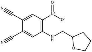 4-nitro-5-[(tetrahydro-2-furanylmethyl)amino]phthalonitrile Structure