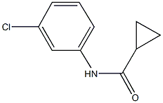 N-(3-chlorophenyl)cyclopropanecarboxamide 구조식 이미지