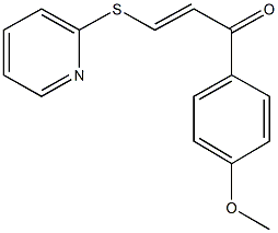 1-(4-methoxyphenyl)-3-(2-pyridinylsulfanyl)-2-propen-1-one 구조식 이미지