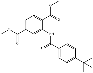 dimethyl 2-[(4-tert-butylbenzoyl)amino]terephthalate 구조식 이미지