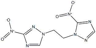 3-nitro-1-(2-{5-nitro-1H-1,2,4-triazol-1-yl}ethyl)-1H-1,2,4-triazole 구조식 이미지