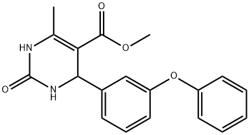 methyl 6-methyl-2-oxo-4-(3-phenoxyphenyl)-1,2,3,4-tetrahydro-5-pyrimidinecarboxylate 구조식 이미지