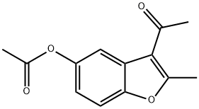 3-acetyl-2-methyl-1-benzofuran-5-yl acetate 구조식 이미지