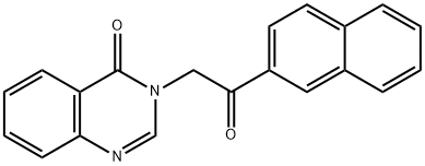 3-[2-(2-naphthyl)-2-oxoethyl]-4(3H)-quinazolinone Structure