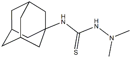 N-(1-adamantyl)-2,2-dimethylhydrazinecarbothioamide 구조식 이미지