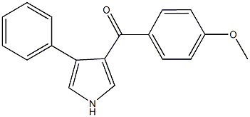 (4-methoxyphenyl)(4-phenyl-1H-pyrrol-3-yl)methanone 구조식 이미지