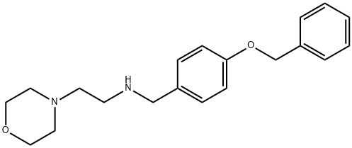 N-[4-(benzyloxy)benzyl]-N-[2-(4-morpholinyl)ethyl]amine Structure