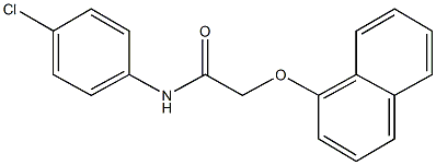 N-(4-chlorophenyl)-2-(1-naphthyloxy)acetamide 구조식 이미지