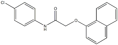 N-(4-chlorophenyl)-2-(1-naphthyloxy)acetamide Structure