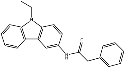 N-(9-ethyl-9H-carbazol-3-yl)-2-phenylacetamide 구조식 이미지