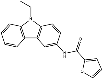 N-(9-ethyl-9H-carbazol-3-yl)-2-furamide 구조식 이미지