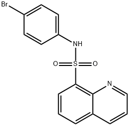 N-(4-bromophenyl)-8-quinolinesulfonamide Structure