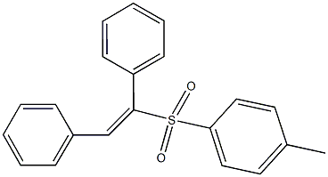 1,2-diphenylvinyl 4-methylphenyl sulfone Structure