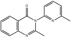 2-methyl-3-(6-methyl-2-pyridinyl)-4(3H)-quinazolinone 구조식 이미지