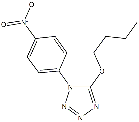 5-butoxy-1-{4-nitrophenyl}-1H-tetraazole Structure