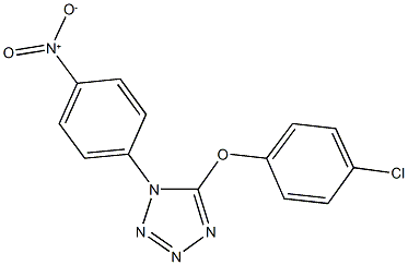 5-(4-chlorophenoxy)-1-{4-nitrophenyl}-1H-tetraazole Structure