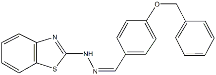 4-(benzyloxy)benzaldehyde 1,3-benzothiazol-2-ylhydrazone Structure