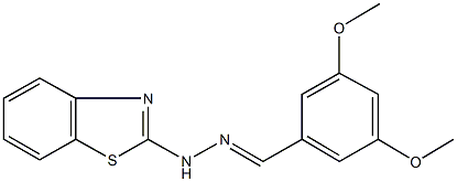 3,5-dimethoxybenzaldehyde 1,3-benzothiazol-2-ylhydrazone Structure