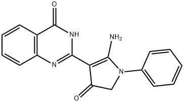 2-(2-amino-4-oxo-1-phenyl-4,5-dihydro-1H-pyrrol-3-yl)-4(3H)-quinazolinone Structure