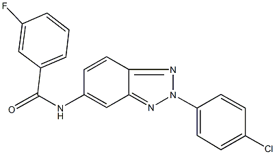 N-[2-(4-chlorophenyl)-2H-1,2,3-benzotriazol-5-yl]-3-fluorobenzamide Structure