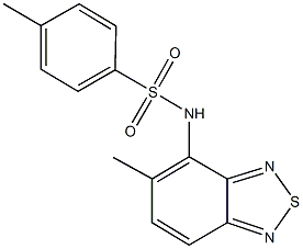 4-methyl-N-(5-methyl-2,1,3-benzothiadiazol-4-yl)benzenesulfonamide Structure