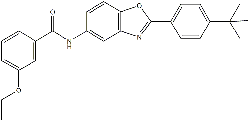 N-[2-(4-tert-butylphenyl)-1,3-benzoxazol-5-yl]-3-ethoxybenzamide Structure