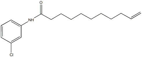 N-(3-chlorophenyl)-10-undecenamide 구조식 이미지