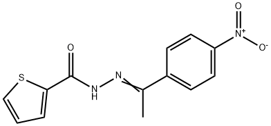 N'-(1-{4-nitrophenyl}ethylidene)-2-thiophenecarbohydrazide Structure
