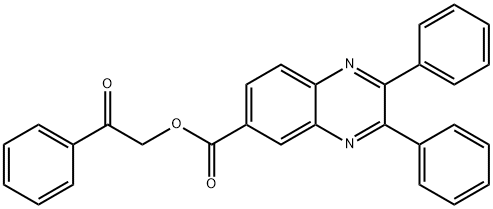 2-oxo-2-phenylethyl 2,3-diphenyl-6-quinoxalinecarboxylate 구조식 이미지