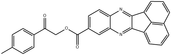 2-(4-methylphenyl)-2-oxoethyl acenaphtho[1,2-b]quinoxaline-9-carboxylate 구조식 이미지