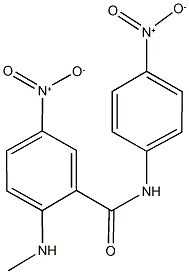 5-nitro-N-{4-nitrophenyl}-2-(methylamino)benzamide 구조식 이미지